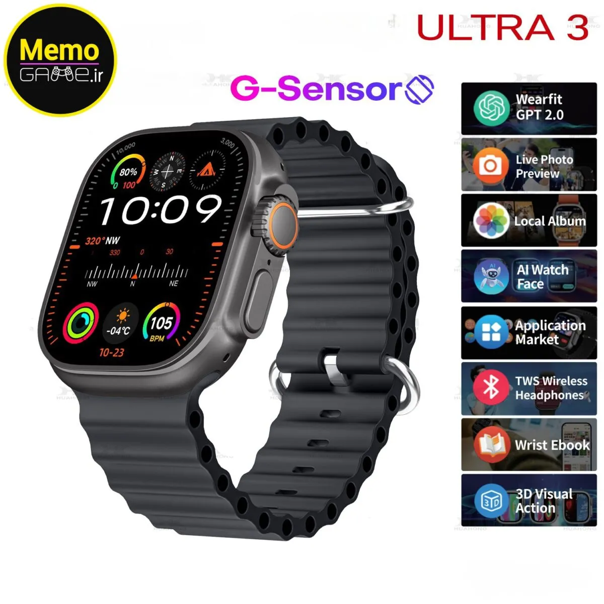 اپل واچ ساعت هوشمند مدل ULTRA 3 اصلی