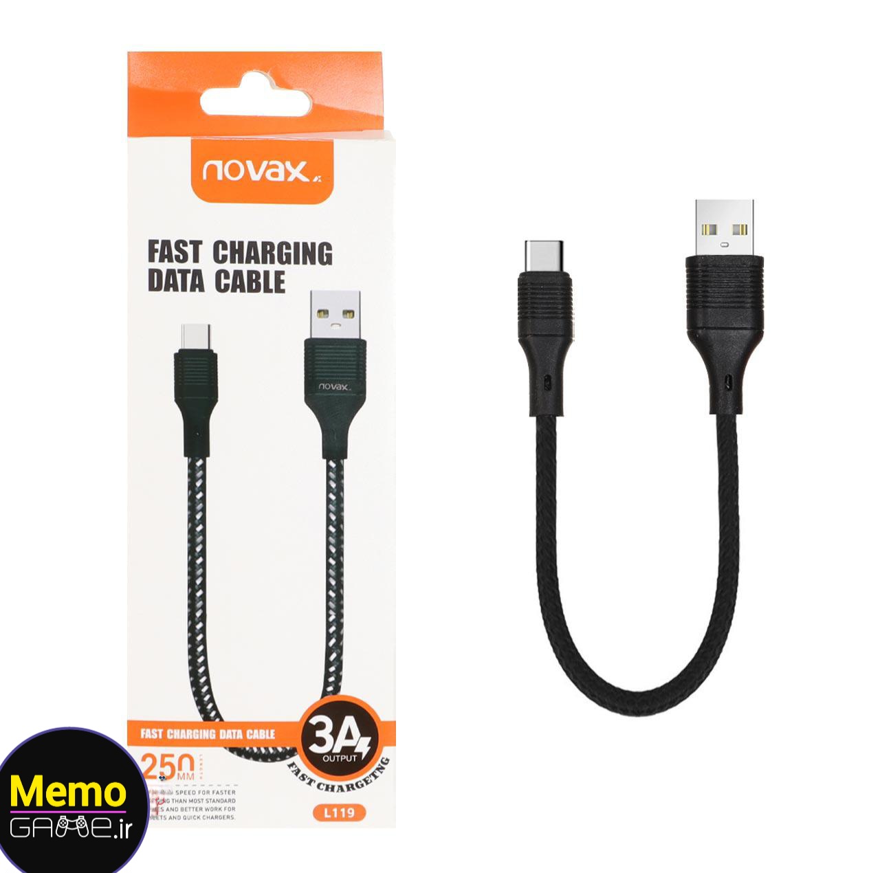 کابل شارژ پاوربانکی فست نواکس Novax مدل L119 میکرو